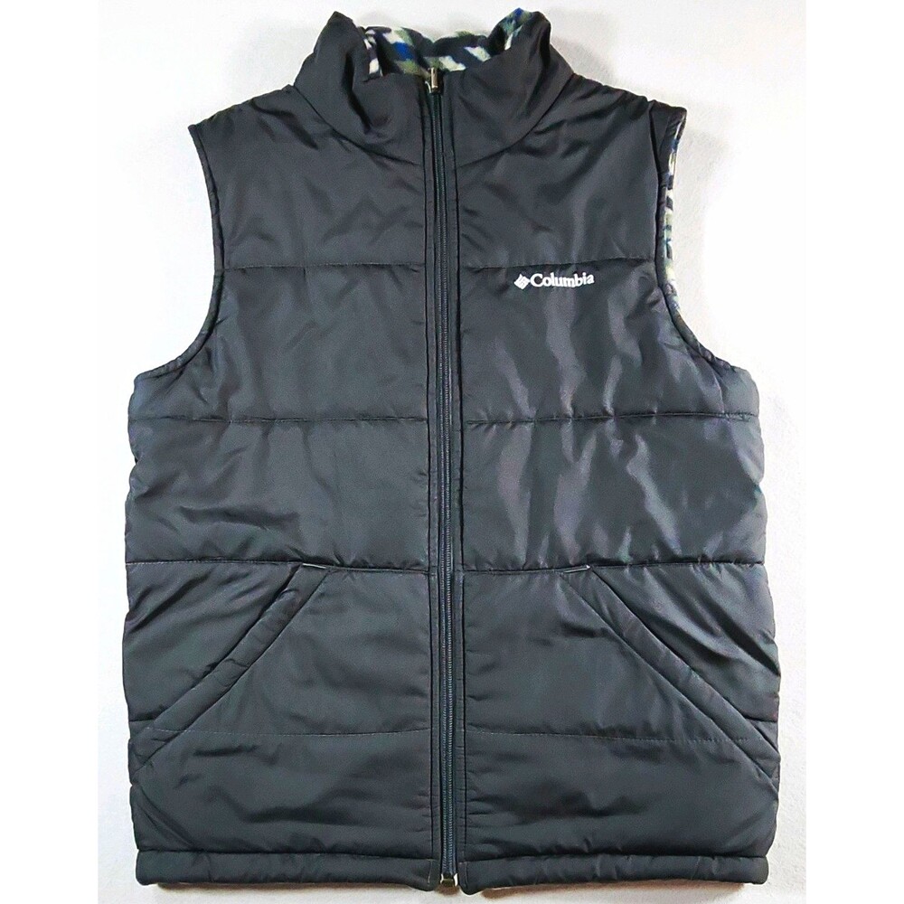 Columbia Unisex Kids L Reversible Puffer Vest Full Zip Pockets